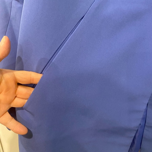 Jessica London Elegant Blue Women's Suit Jacket - Picture 3 of 6